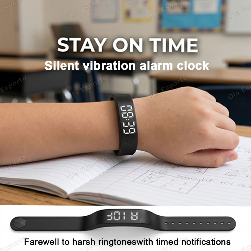 Vibrating Alarm Clock Watch He - Smartwatch Watches For Girls 评论和价格