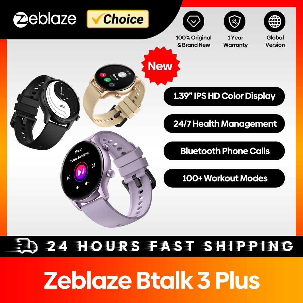 New Zeblaze Btalk 3 Plus Voice - Watches Ladies Smartwatch 评论和价格