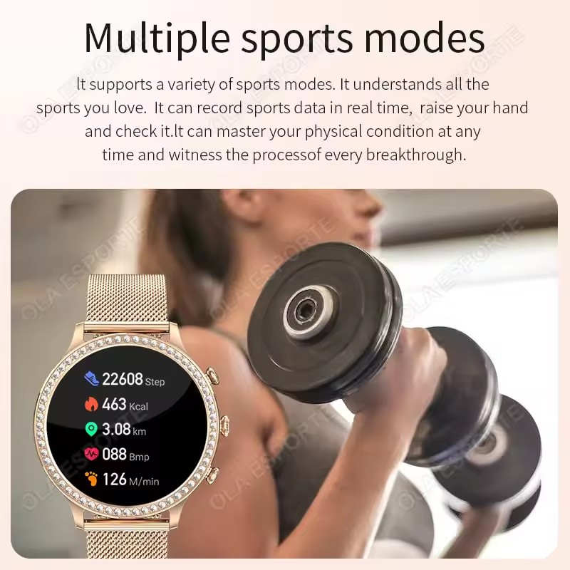 Elegant Ladies' Smartwatch Blu - Smartwatch Watches For Girls 评论和价格